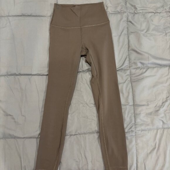 lululemon athletica Pants - Lululemon Olive green leggings 25" size 4